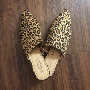 Brand New Cheetah Mules/Flats